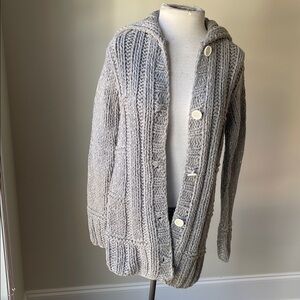 525 America Light Gray Button-Up Cardigan